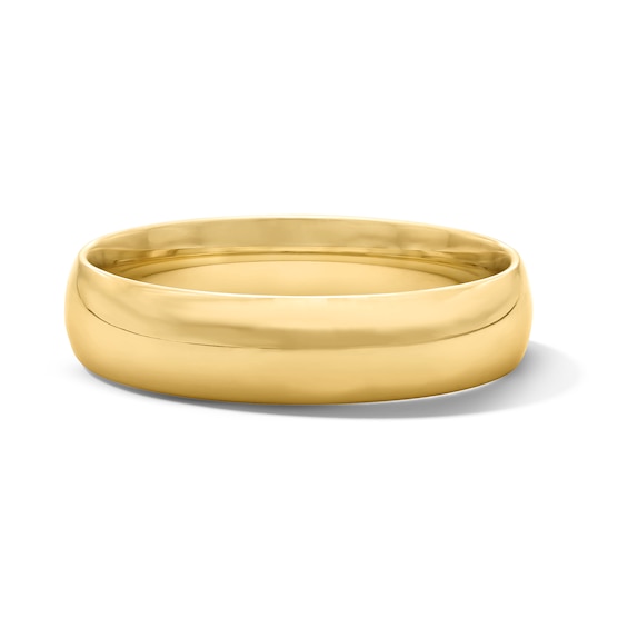 5.0mm Dome Wedding Band in 10K Gold