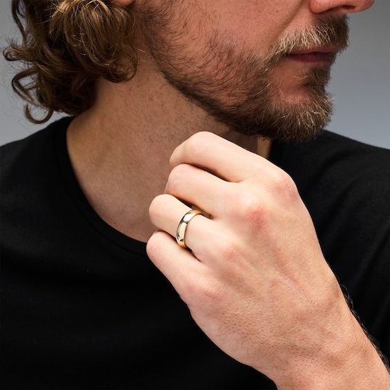 5.0mm Dome Wedding Band in 10K Gold