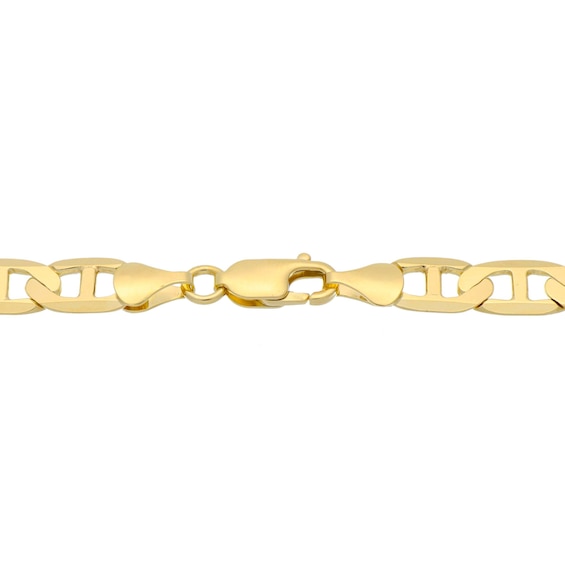 7.6mm Mariner Chain Necklace in Solid 10K Gold - 22"