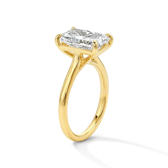4 CT. T.w. Radiant-Cut Certified Lab-Grown Diamond Solitaire Engagement Ring in 14K Gold (F/Vs2)
