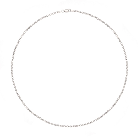 3.0mm Cable Chain Necklace in Solid Sterling Silver - 18"