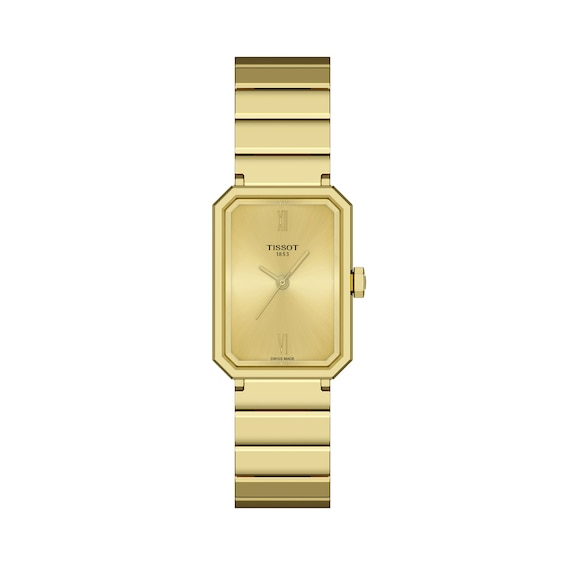 Ladies' Tissot Gold-Tone PVD Stainless Steel Watch with Gold-Tone Dial (Model: T1601103302300)