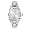 Thumbnail Image 1 of Men's Tissot Gentleman Stainless Steel Watch with Silver-Tone Dial (Model: T1658071103100)