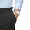 Thumbnail Image 4 of Men's Tissot Gentleman Stainless Steel Watch with Silver-Tone Dial (Model: T1658071103100)