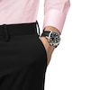 Thumbnail Image 5 of Men's Tissot Chrono L Stainless Steel Watch with Black Dial and Leather Strap (Model: T1164171605200)
