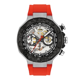 Men's Tissot T-Race MotoGP 2026 Limited Edition Chronograph Watch with Red Synthetic Strap (Model: T1414622705100)