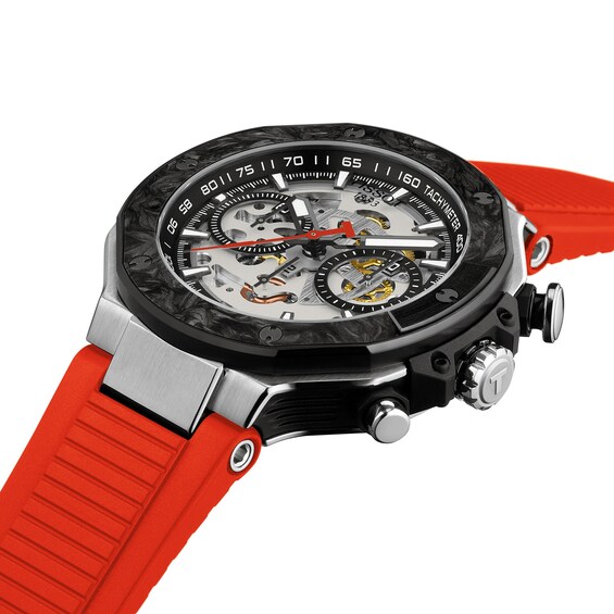 Men's Tissot T-Race MotoGP 2026 Limited Edition Chronograph Watch with Red Synthetic Strap (Model: T1414622705100)