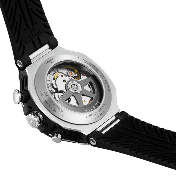 Men's Tissot T-Race MotoGP 2026 Limited Edition Chronograph Watch with Red Synthetic Strap (Model: T1414622705100)