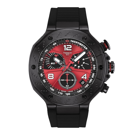 Men's Tissot T-Race MotoGP 2026 Limited Edition Chronograph Watch with Red Dial (Model: T1414173742200)