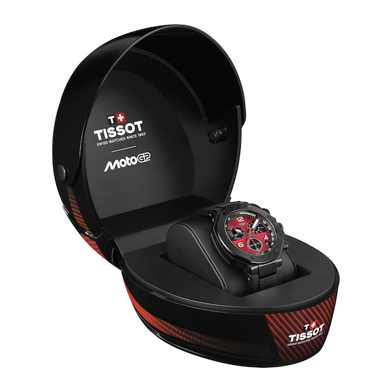 Men's Tissot T-Race MotoGP 2026 Limited Edition Chronograph Watch with Red Dial (Model: T1414173742200)