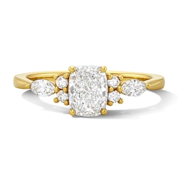1 CT. T.W. Elongated Cushion-Cut Certified Lab-Grown Diamond Engagement Ring in 14K Gold (F/VS2)