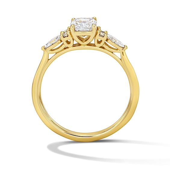 1 CT. T.w. Elongated Cushion-Cut Certified Lab-Grown Diamond Engagement Ring in 14K Gold (F/Vs2)