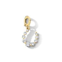 1/3 CT. T.W. Lab-Grown Diamond Horseshoe Charm in 10K Gold (F/VS2)