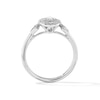 Thumbnail Image 2 of 1/2 CT. T.W. Oval Certified Lab-Grown Diamond Double Frame Engagement Ring in 14K White Gold (F/VS2)
