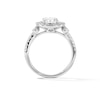 Thumbnail Image 2 of 2 CT. T.W. Elongated Cushion-Cut Certified Lab-Grown Diamond Frame Engagement Ring in 14K White Gold (F/VS2)