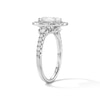 Thumbnail Image 4 of 2 CT. T.W. Elongated Cushion-Cut Certified Lab-Grown Diamond Frame Engagement Ring in 14K White Gold (F/VS2)