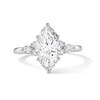 Thumbnail Image 1 of 2-1/4 CT. T.W. Marquise-Cut Lab-Grown Diamond Engagement Ring in 14K White Gold (F/VS2)