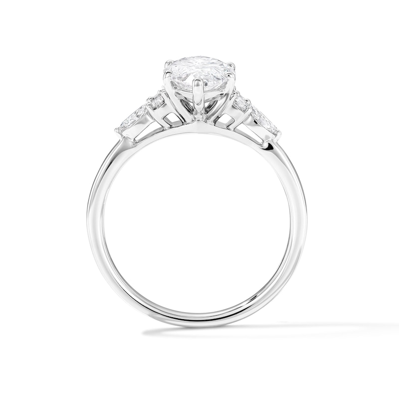 Main Image 2 of 2-1/4 CT. T.W. Marquise-Cut Lab-Grown Diamond Engagement Ring in 14K White Gold (F/VS2)