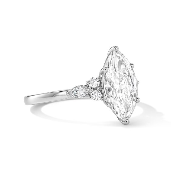 2-1/4 CT. T.w. Marquise-Cut Lab-Grown Diamond Engagement Ring in 14K White Gold (F/Vs2)