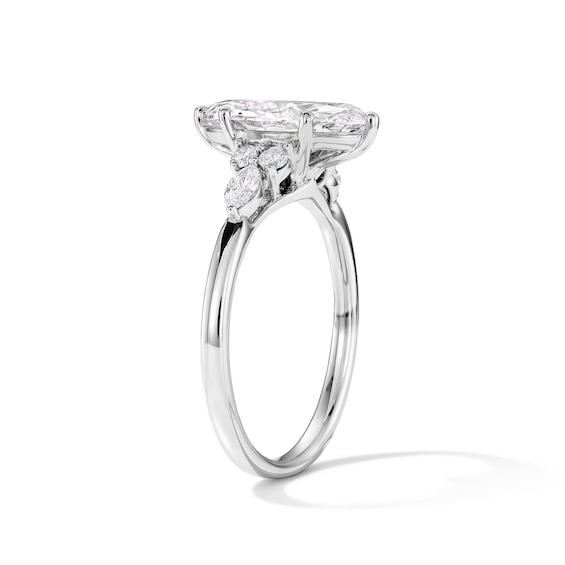 2-1/4 CT. T.w. Marquise-Cut Lab-Grown Diamond Engagement Ring in 14K White Gold (F/Vs2)