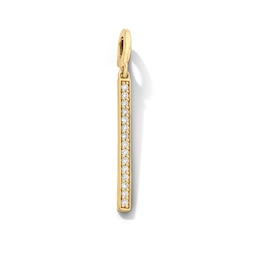 1/10 CT. T.W. Lab-Grown Diamond Bar Charm in 10K Gold (F/VS2)