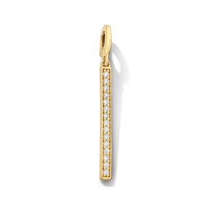 1/10 CT. T.W. Lab-Grown Diamond Bar Charm in 10K Gold (F/VS2)