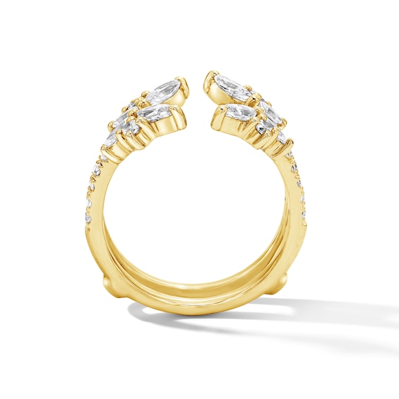 1-1/4 CT. T.w. Marquise-Cut Lab-Grown Diamond Enhancer Ring in 14K Gold (F/Vs2)