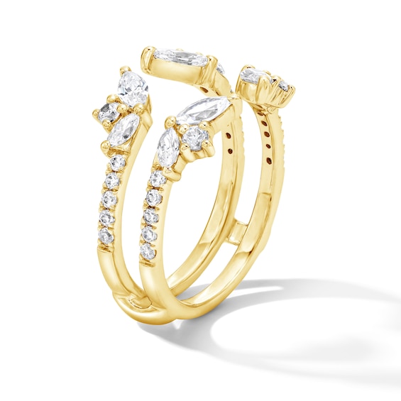 1-1/4 CT. T.w. Marquise-Cut Lab-Grown Diamond Enhancer Ring in 14K Gold (F/Vs2)