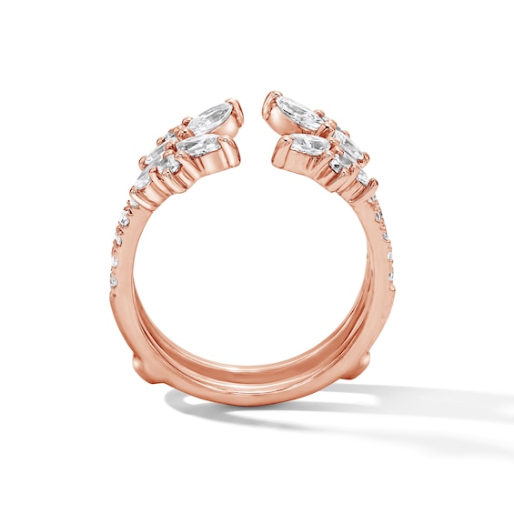 1-1/4 CT. T.w. Marquise-Cut Lab-Grown Diamond Enhancer Ring in 14K Rose Gold (F/Vs2)