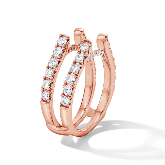 1-1/2 CT. T.w. Lab-Grown Diamond Enhancer Ring in 14K Rose Gold (F/Vs2)