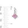 Thumbnail Image 3 of Pink Tourmaline Cluster Necklace Charm in Sterling Silver
