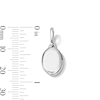 Thumbnail Image 4 of Oval Locket Necklace Charm in Sterling Silver