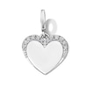 Thumbnail Image 1 of Lab-Grown Diamond Heart Necklace Charm in Sterling Silver (F/VS2)