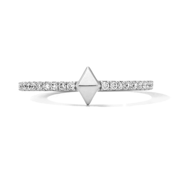 1/5 CT. T.w. Lab-Grown Diamond Geometric Ring in Sterling Silver (F/Vs2)