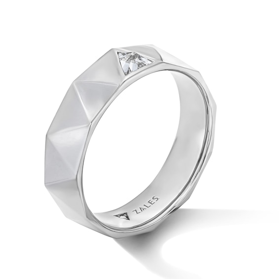 1/4 CT. T.w. Trillion-Cut Lab-Grown Diamond Geometric Ring in Sterling Silver (F/Vs2)