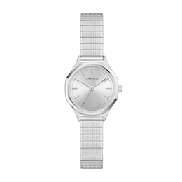 Ladies' Caravelle by Bulova Vintage Dress Quartz Stainless Steel Watch with Silver-White Dial (Model: 43L226)