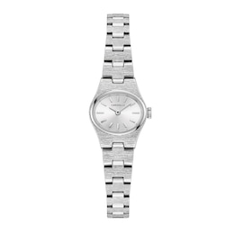 Ladies' Caravelle by Bulova Vintage Dress Quartz Stainless Steel Watch with Silver-Champagne Dial (Model: 43L228)