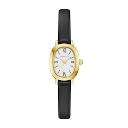 Ladies' Caravelle by Bulova Classic Quartz Gold-Tone IP Stainless Steel Watch with White Dial (Model: 44L269)