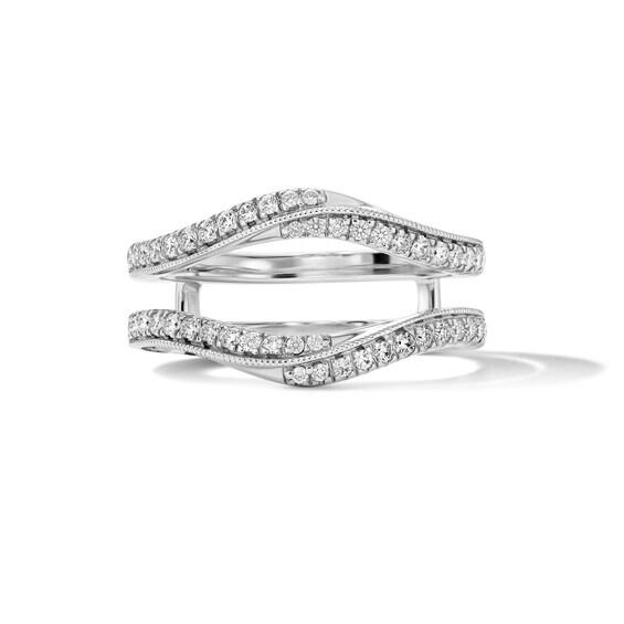 3/8 CT. T.w. Lab-Grown Diamond Contour Enhancer Ring in 14K White Gold (F/Vs2)