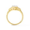 Thumbnail Image 3 of 2-3/8 CT. T.W. Certified Elongated Hexagon and Triangle-Cut Three-Stone Engagement Ring in 14K Gold (F/VS2)