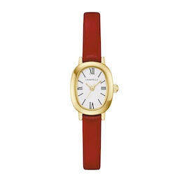 Ladies' Caravelle by Bulova Classic Quartz Gold-Tone IP Stainless Steel Watch with White Dial (Model: 44L270)