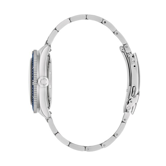 Men's Caravelle by Bulova Sea Hunter Stainless Steel Watch with Blue Dial (Model: 43B178)