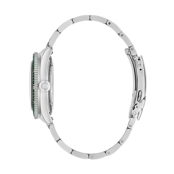 Men's Caravelle by Bulova Sea Hunter Stainless Steel Watch with Green Dial (Model: 43B179)