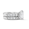Thumbnail Image 3 of 5-1/2 CT. T.W. Oval Certified Lab-Grown Diamond Bridal Set in 14K White Gold (F/VS2)