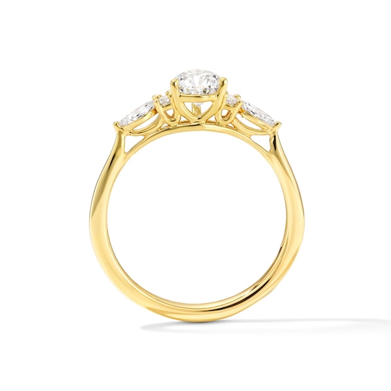 1 CT. T.w. Pear-Shaped Certified Lab-Grown Diamond Engagement Ring in 14K Gold (F/Vs2)