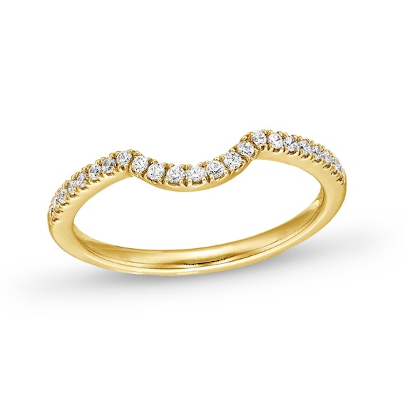 1/6 CT. T.w. Diamond Contour Band in 14K Gold