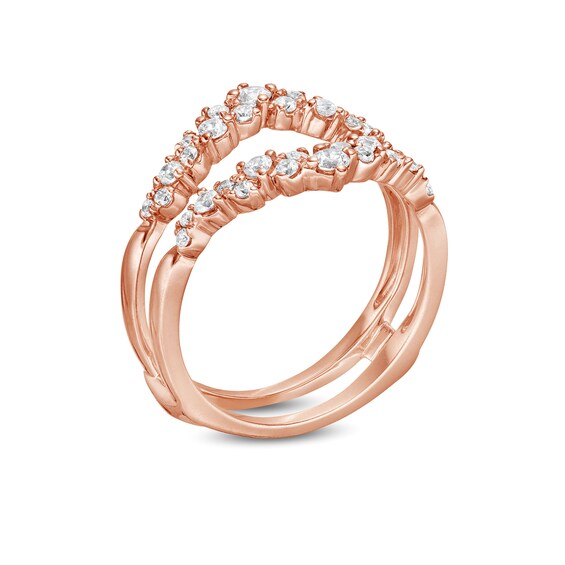1/2 CT. T.w. Diamond Scatter Enhancer Ring in 14K Rose Gold
