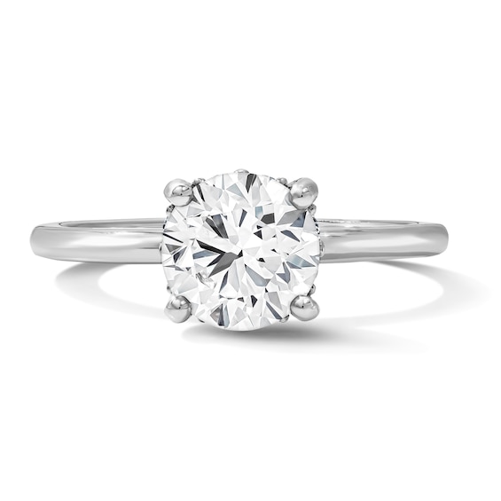 1-3/4 CT. T.w. Certified Lab-Grown Diamond Solitaire Hidden Frame Engagement Ring in 14K White Gold (F/Vs2)