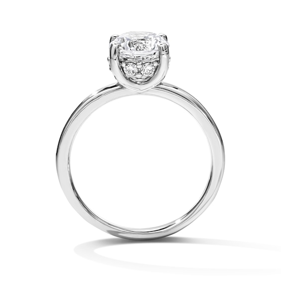 1-3/4 CT. T.w. Certified Lab-Grown Diamond Solitaire Hidden Frame Engagement Ring in 14K White Gold (F/Vs2)
