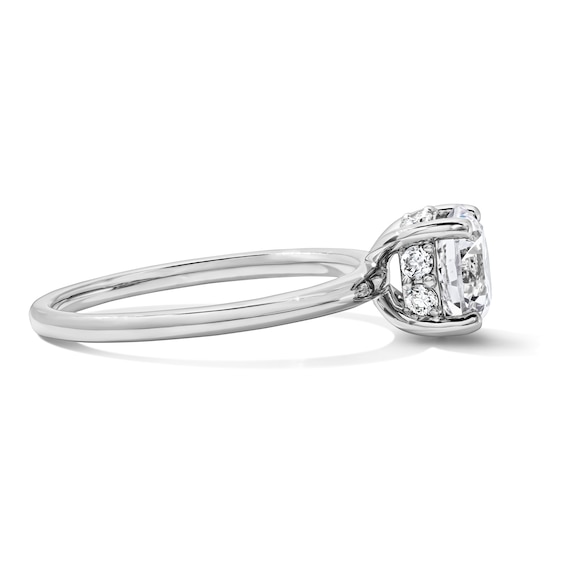 1-3/4 CT. T.w. Certified Lab-Grown Diamond Solitaire Hidden Frame Engagement Ring in 14K White Gold (F/Vs2)